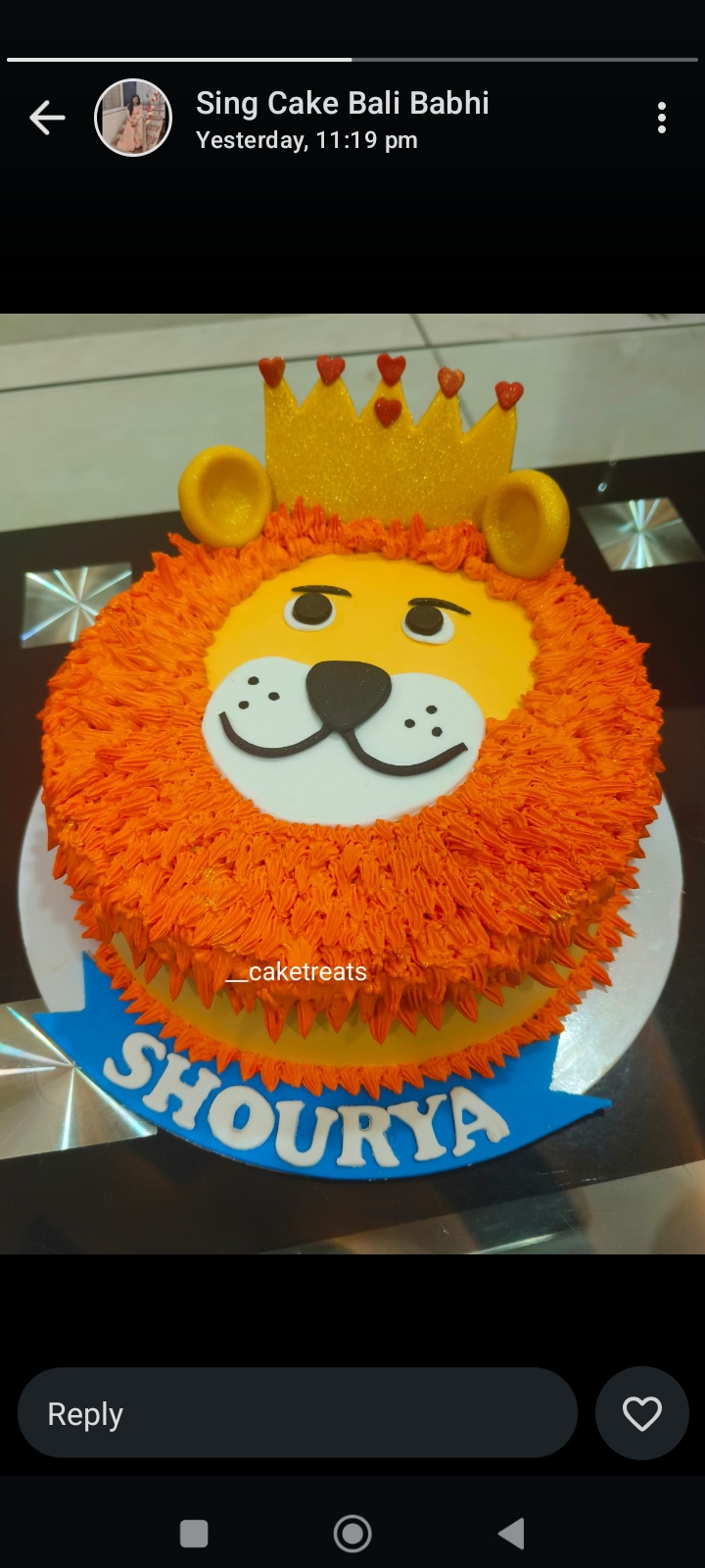 Lion cake